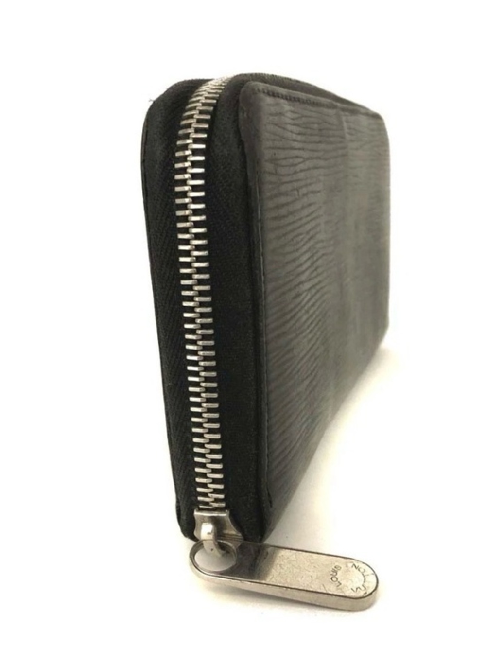 Louis Vuitton Zippy Wallet Black Epi Leather Silver Hardware